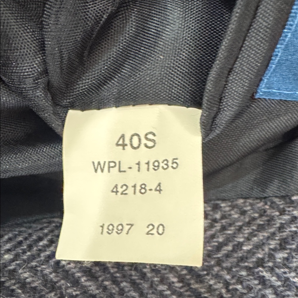 Towncraft Gray Blue Herringbone Tweed Blazer Wool 40S Classic - Picture 11 of 11